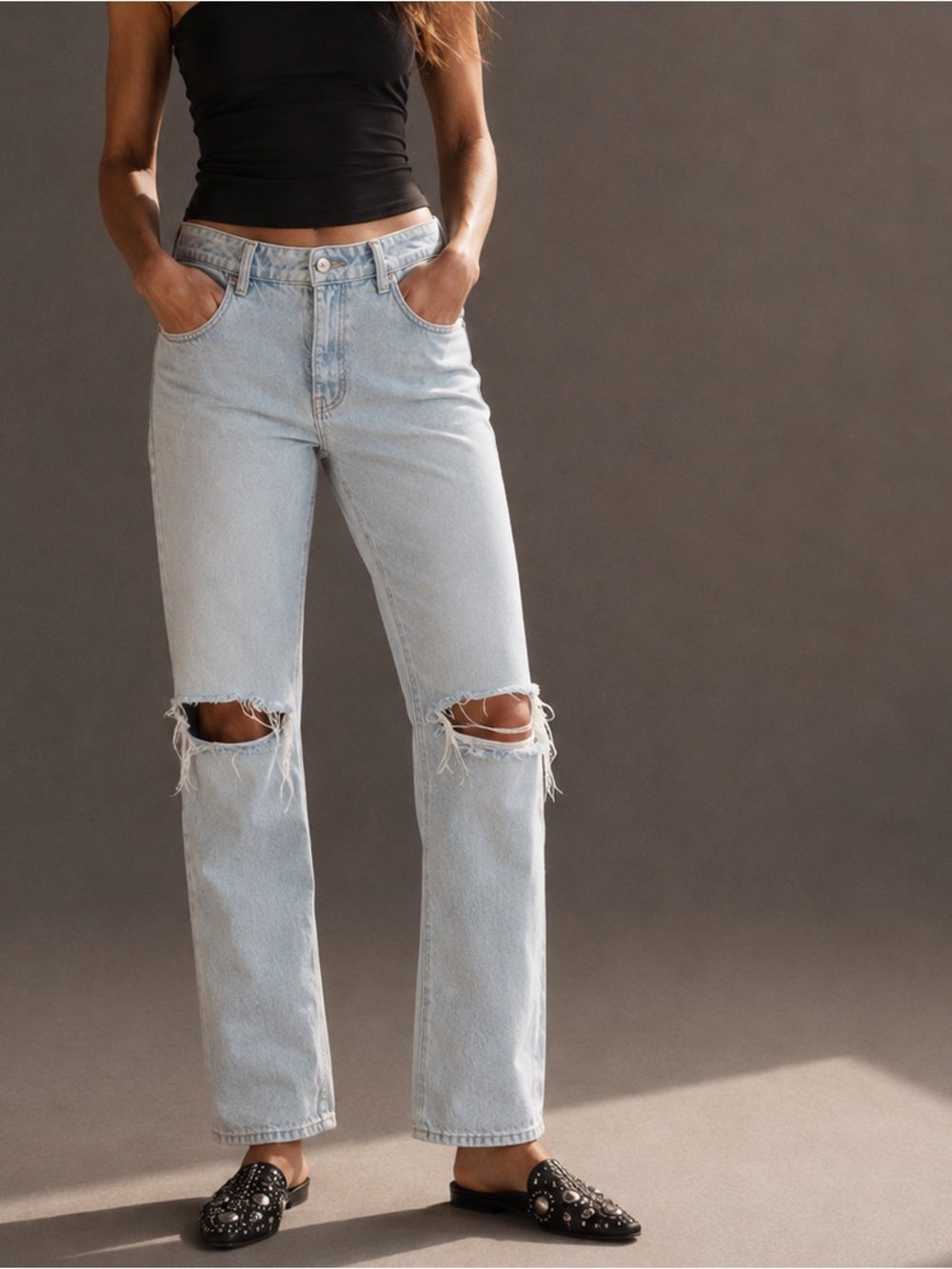 Rolla’s Original Straight Distressed Jeans Size 30